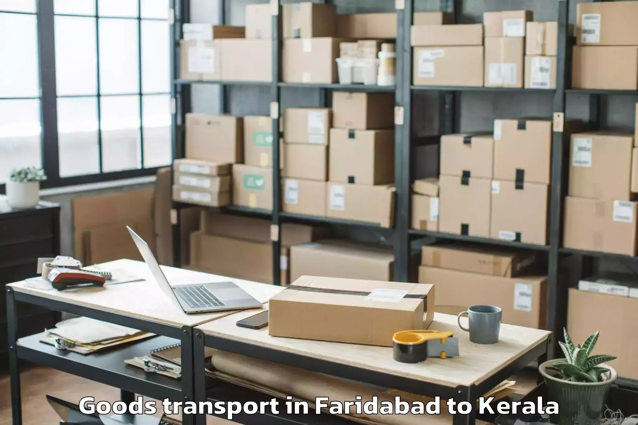 Top Faridabad to Kodamthuruth Goods Transport Available